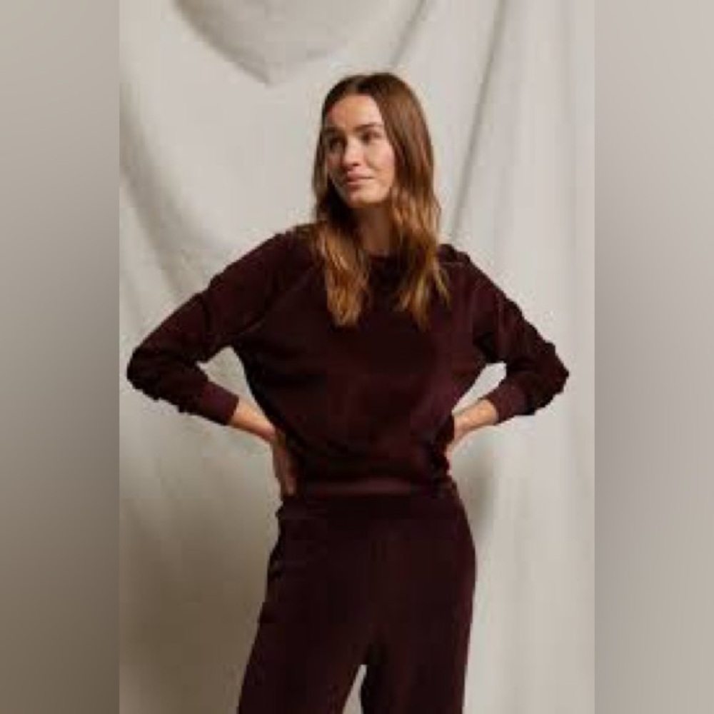 Perfectwhitetee Stella Velour Top. S